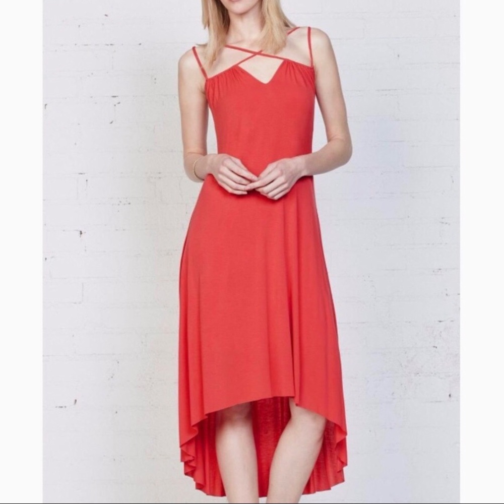 Bailey 44 Coral Dress Midi Length Size Medium